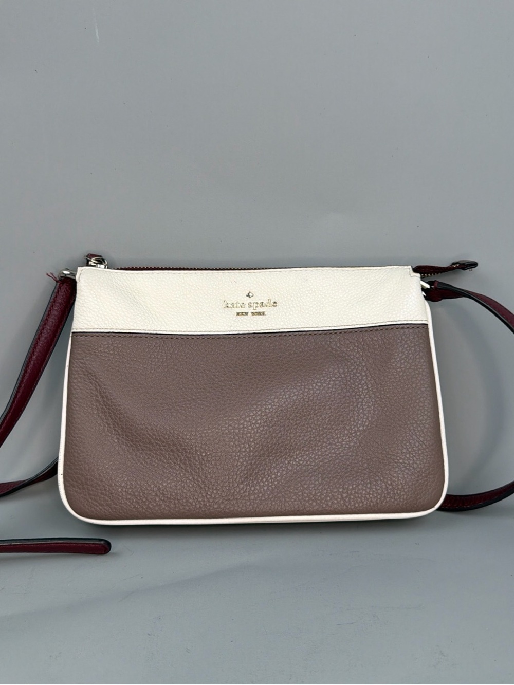 Kate Spade Triple Gusset Crossbody Jackson Colorblock Neutral